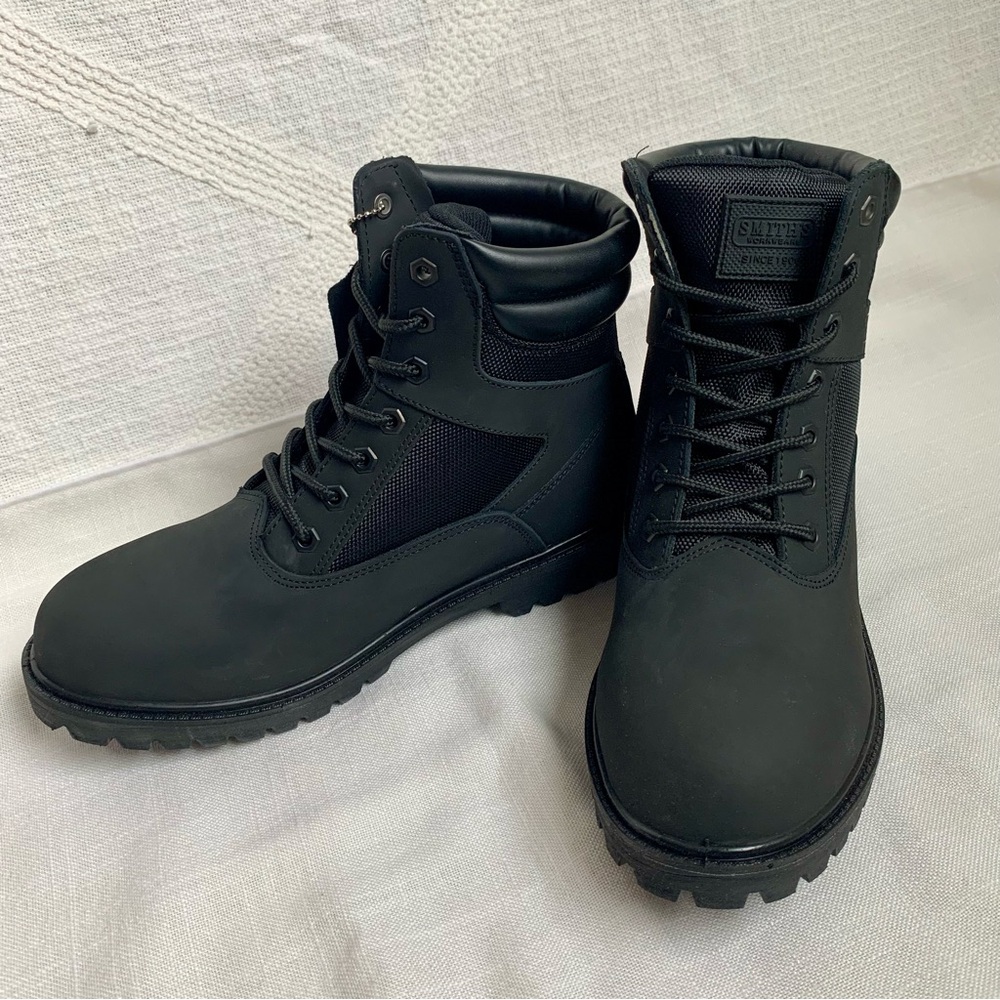 Smiths Workwear 6” High Hiker Boots Mens Size 9 Black BNIB Retail $160